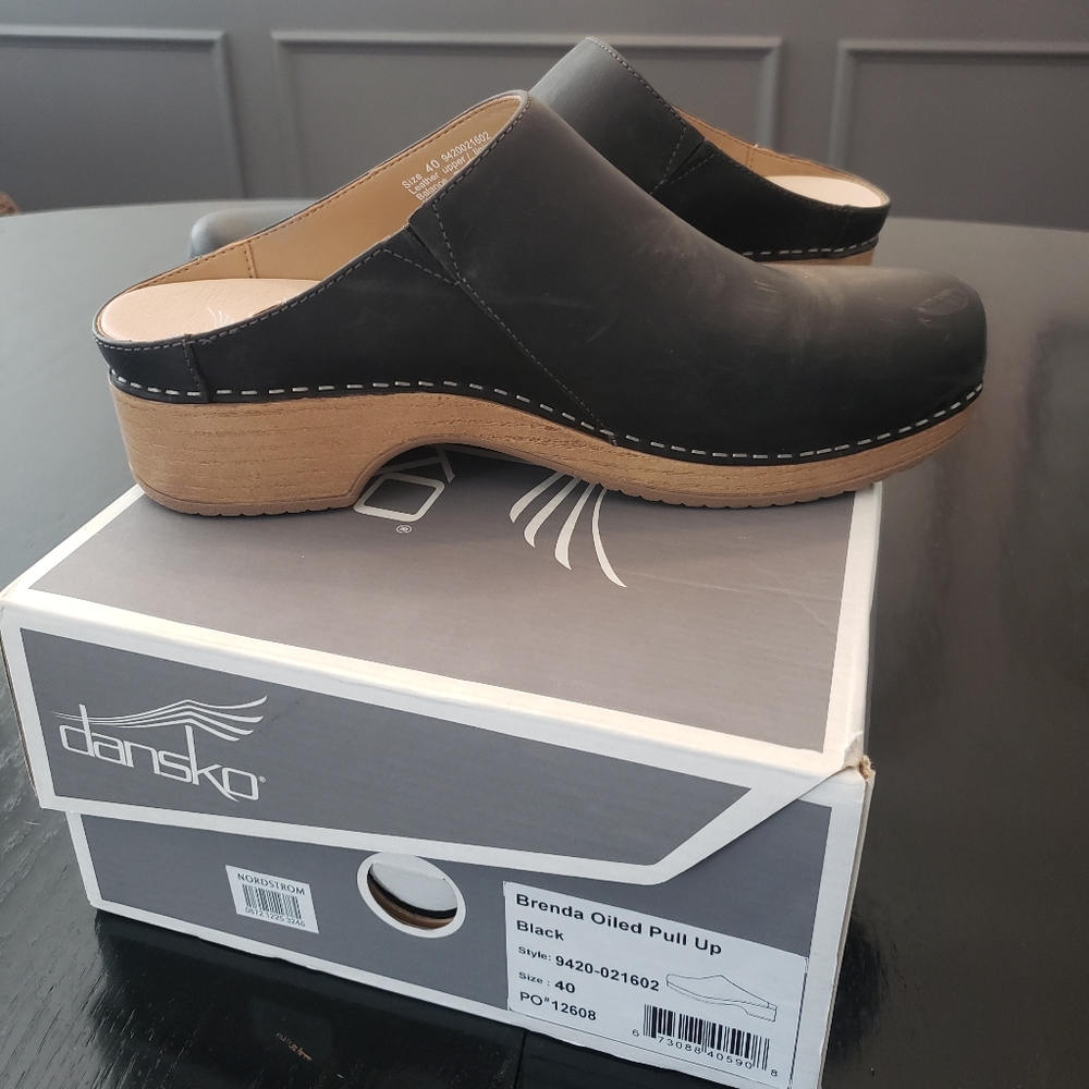 Dansko oiled leather mule (Brenda)